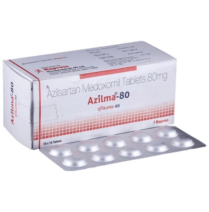 Azilma 80 Tablet – Azilsartan medoxomil (80mg) 80 mg by Rapross Pharmaceuticals Pvt Ltd — photo 1 of 6