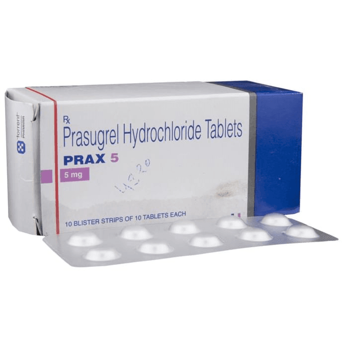 Prax 5 Tablet – Prasugrel (5mg) 5 mg by Torrent Pharmaceuticals Ltd — photo 1 of 6