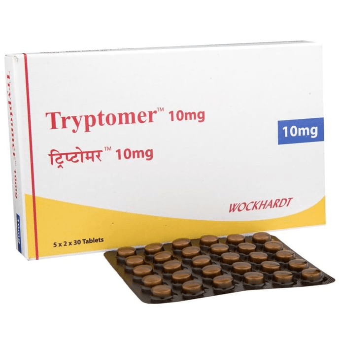 Tryptomer 10mg Tablet – Amitriptyline (10mg) 10 mg by Dr Reddy's Laboratories Ltd — photo 1 of 6