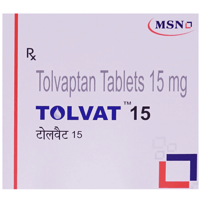 Tolvat 15 Tablet – Tolvaptan (15mg) 15 mg by MSN Laboratories