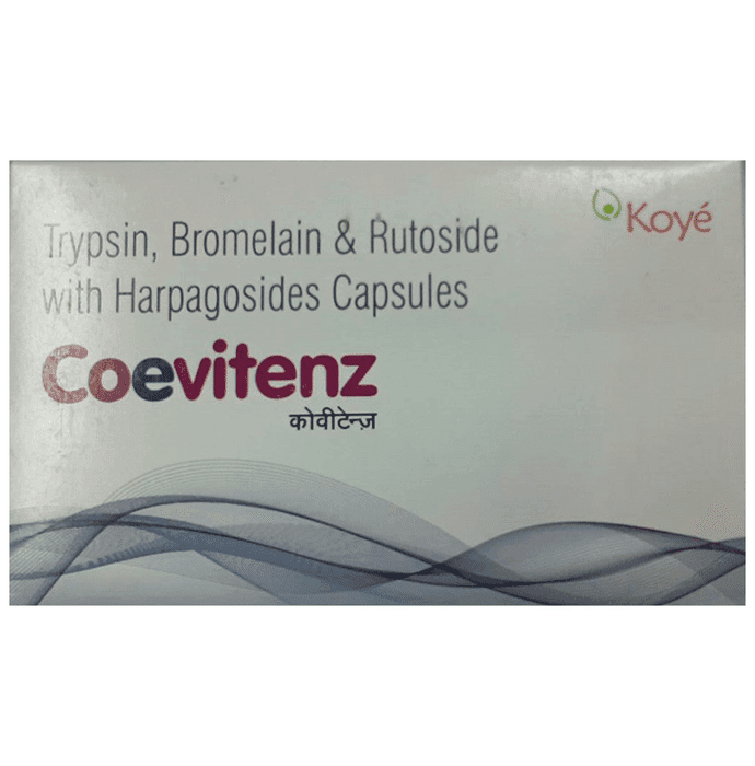 New Coevitenz Soft Gelatin Capsule – Bromelain (180mg) by Koye Pharmaceuticals Pvt ltd — photo 1 of 3