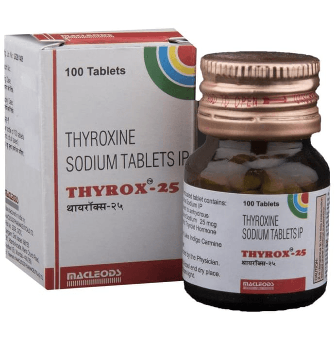 Thyrox 25 Tablet – a76313aa-3af3-4e5b-b4e6-a6bdbc927fe5 by Macleods Pharmaceuticals Pvt Ltd — photo 1 of 5