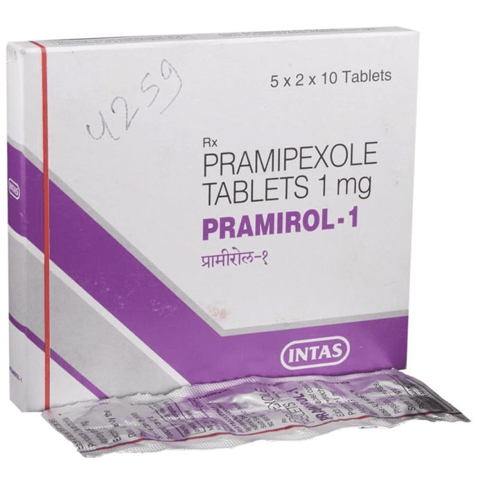 Pramirol 1 Tablet – Pramipexole (1mg) 1 mg by Intas Pharmaceuticals Ltd — photo 1 of 5