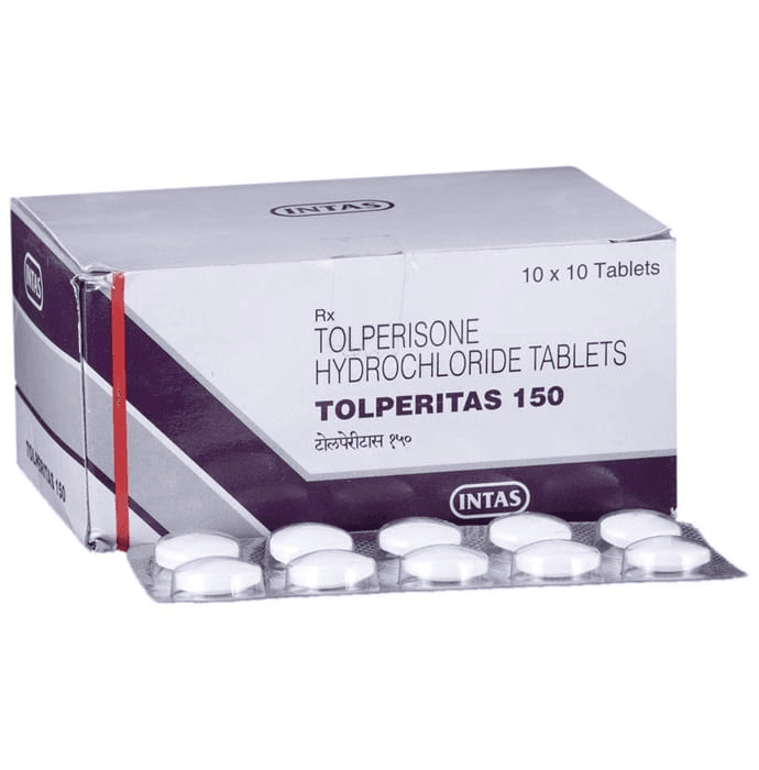 Tolperitas 150 Tablet – Tolperisone (150mg) 150 mg by Intas Pharmaceuticals Ltd — photo 1 of 6
