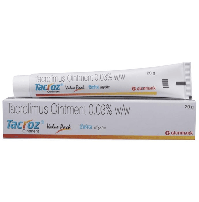 Tacroz Ointment – Tacrolimus (0.03% w/w) by Glenmark Pharmaceuticals Ltd — photo 1 of 4