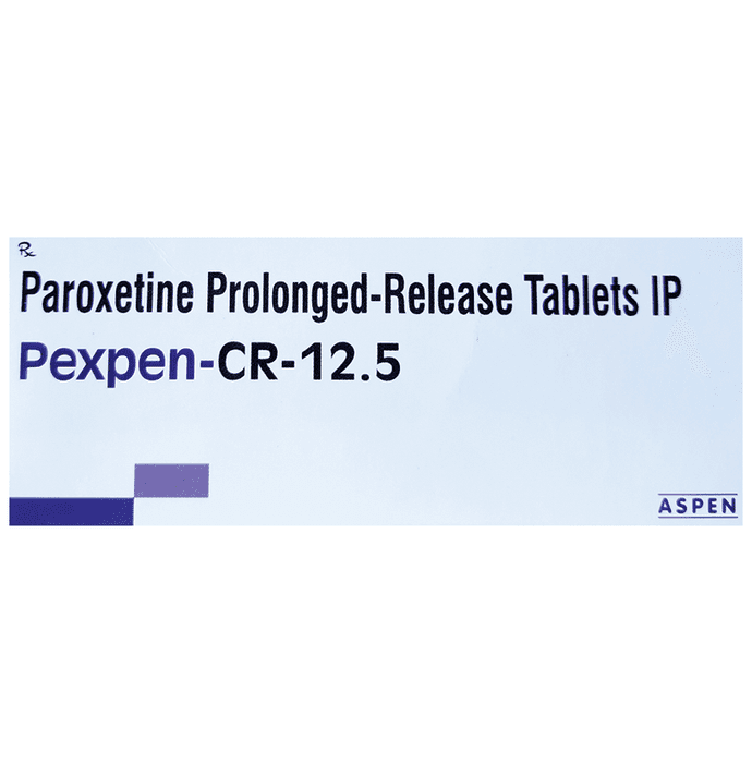 Pexpen-CR 12.5 Tablet – Paroxetine (12.5mg) 12.5 mg by Aspen Pharma — photo 1 of 2