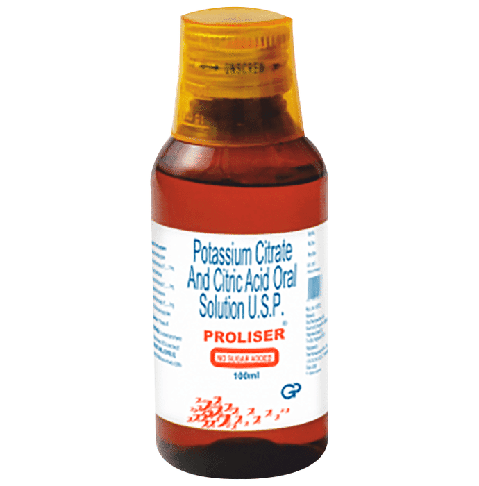 Proliser Syrup Sugar Free – Citric Acid (334mg/5ml) by Group Pharmaceuticals Ltd