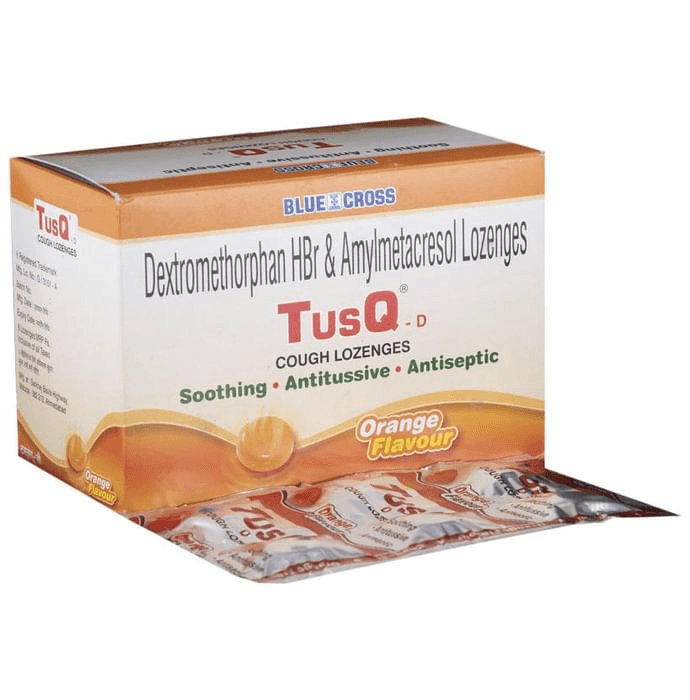 Tusq-D Cough Lozenges Orange – ee42bdcf-d9cc-42bd-a048-95e70e9475eb by Blue Cross Laboratories Ltd — photo 1 of 6