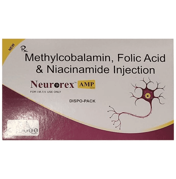 Neurorex AMP Injection – e18b1f65-9a25-4680-80d6-07709739ec20 by Medrexcare Pharma Pvt Ltd — photo 1 of 3
