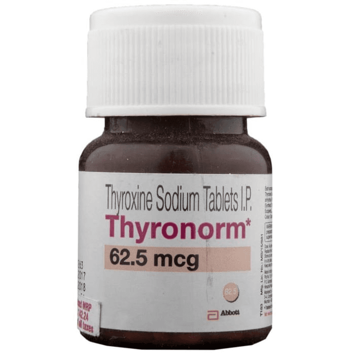 Thyronorm 62.5mcg Tablet – Thyroxine (62.5mcg) 62.5 mcg by Abbott — photo 1 of 2