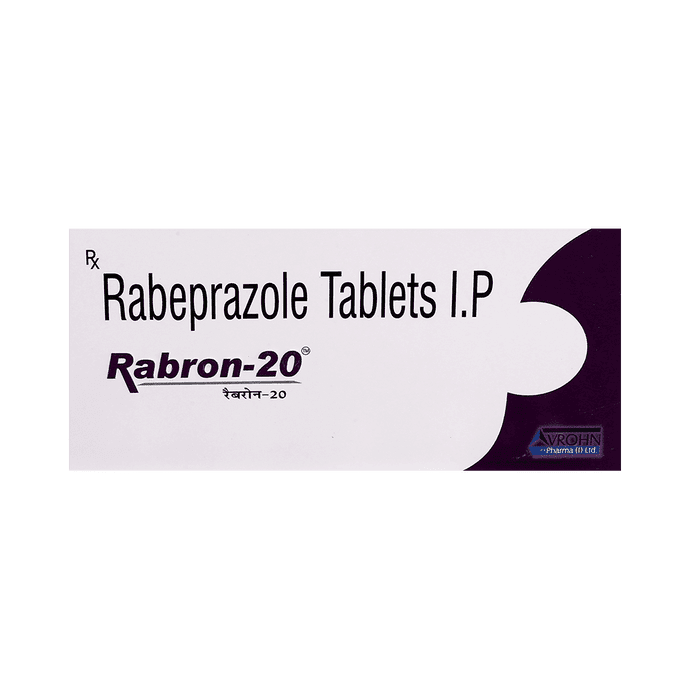 Rabron 20 Tablet – Rabeprazole (20mg) 20 mg by Avrohn Pharma I Limited — photo 1 of 4