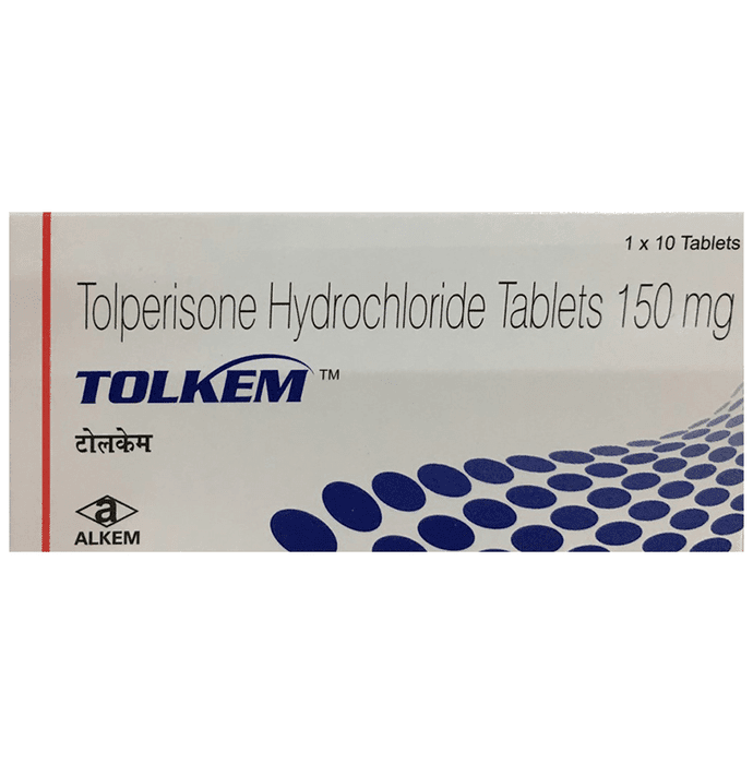 Tolkem Tablet – Tolperisone (150mg) by Alkem Laboratories Ltd — photo 1 of 2