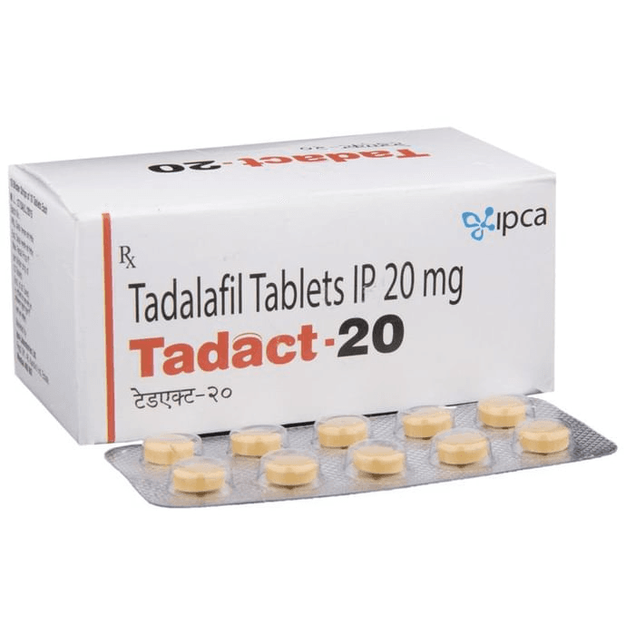 Tadact 20 Tablet – Tadalafil (20mg) 20 mg by Ipca Laboratories Ltd — photo 1 of 6