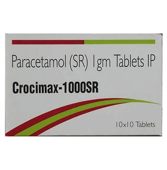 Crocimax 1000SR Tablet – Paracetamol (300mg) by Parnasa Mediworld Pvt Ltd