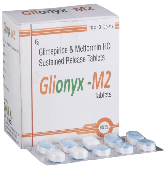Glionyx-M2 Tablet SR – Glimepiride (2mg) by Iynx Lifesciences Pvt Ltd — photo 1 of 6
