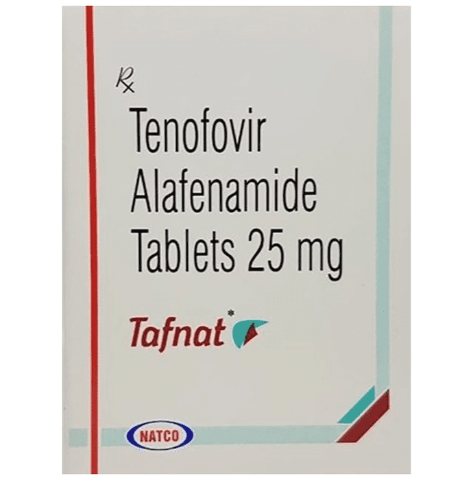 Tafnat Tablet – Tenofovir Alafenamide (25mg) by Natco Pharma Ltd — photo 1 of 2