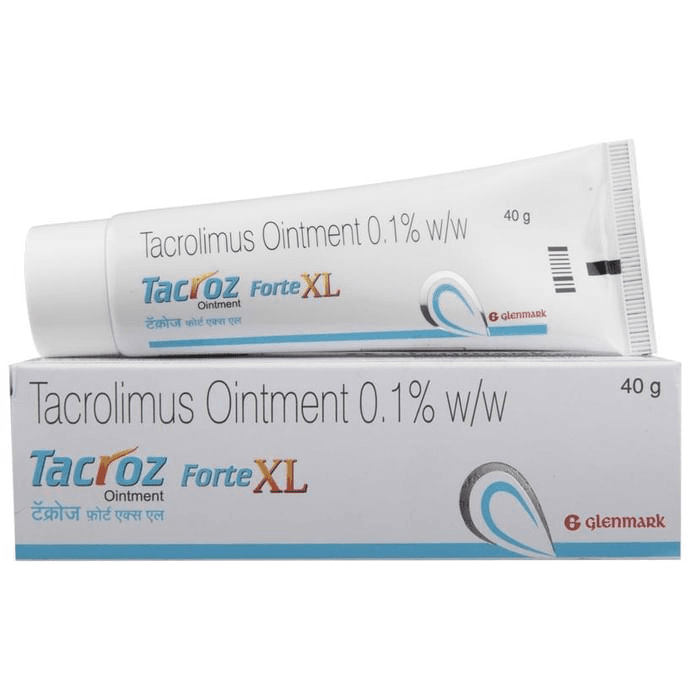 Tacroz Forte XL Ointment – Tacrolimus (0.1% w/w) by Glenmark Pharmaceuticals Ltd — photo 1 of 4