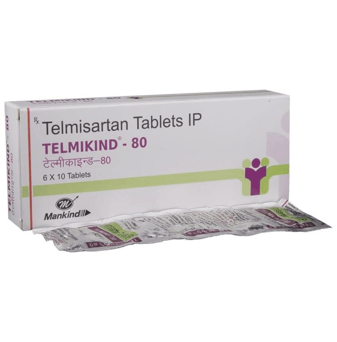 Telmikind 80 Tablet – 5ce8fc0a-ab33-4516-a8cf-0f2a8d8361fa by Mankind Pharma Ltd — photo 1 of 5