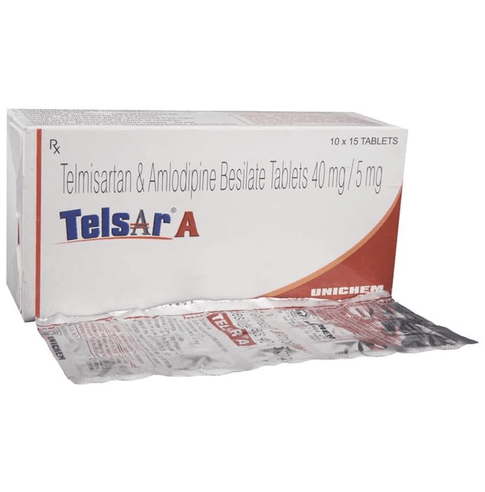 Telsar A Tablet – Telmisartan (40mg) by Torrent Pharmaceuticals Ltd — photo 1 of 5