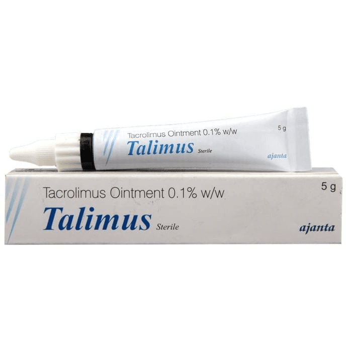 Talimus Ointment – Tacrolimus (0.1% w/w) by Ajanta Pharma Ltd — photo 1 of 4