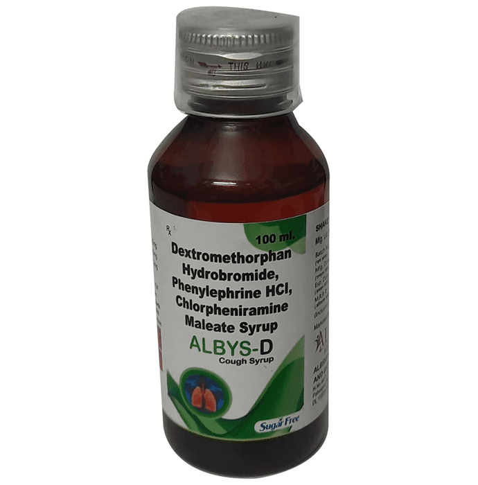 Albys-D Syrup Sugar Free – Phenylephrine (5mg/5ml) by Albris Healthcare And Biotech Pvt Ltd