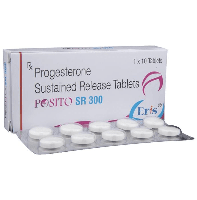 Posito SR 300 Tablet – Progesterone (300mg) 300 mg by Eris Lifesciences Ltd — photo 1 of 5