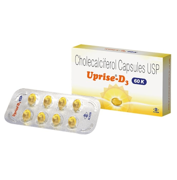 Uprise-D3 60K Capsule – Vitamin D3 (60000IU) by Alkem Laboratories Ltd — photo 1 of 3