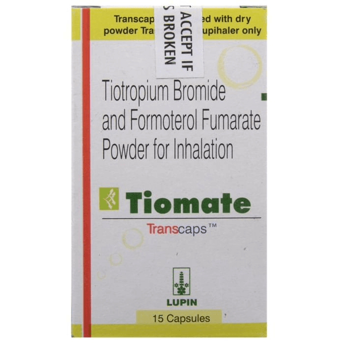 Tiomate Transcaps – Formoterol (12mcg) by Lupin Ltd — photo 1 of 2