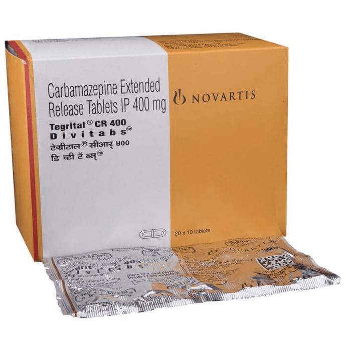Tegrital CR 400 Divitabs – Carbamazepine (400mg) 400 mg by Novartis India Ltd — photo 1 of 5