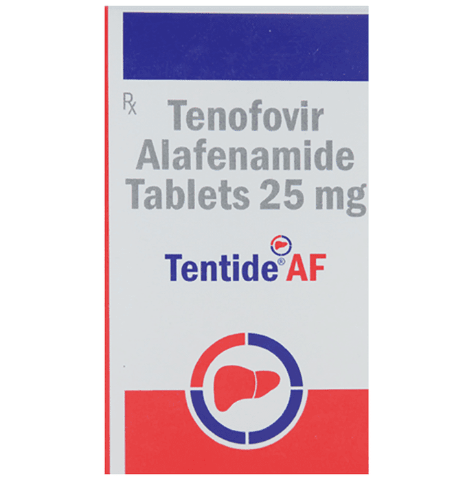 Tentide AF 25mg Tablet – Tenofovir Alafenamide (25mg) 25 mg by Sun Pharmaceutical Industries Ltd — photo 1 of 3