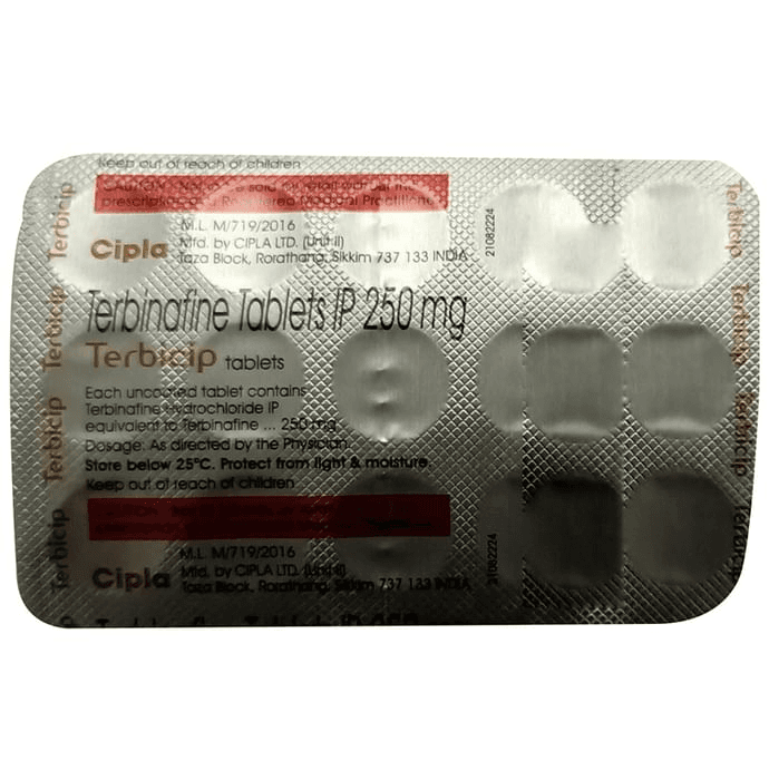 Terbicip Tablet – Terbinafine (250mg) by Cipla Ltd — photo 1 of 2