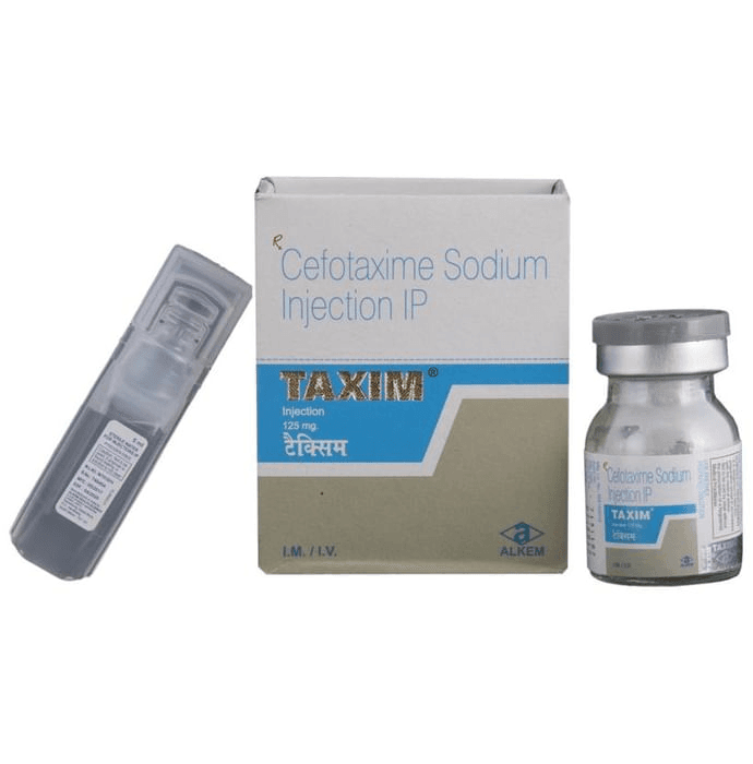 Taxim 125mg Injection – Cefotaxime (125mg) 125 mg by Alkem Laboratories Ltd — photo 1 of 5