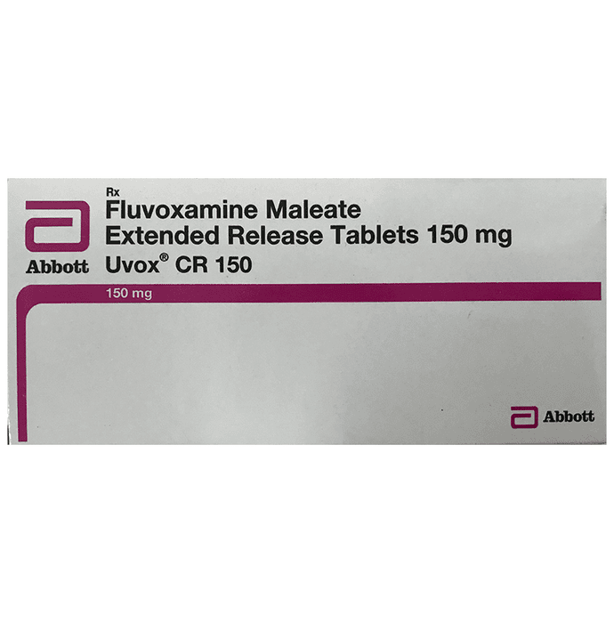 Uvox CR 150 Tablet – Fluvoxamine (150mg) 150 mg by Abbott