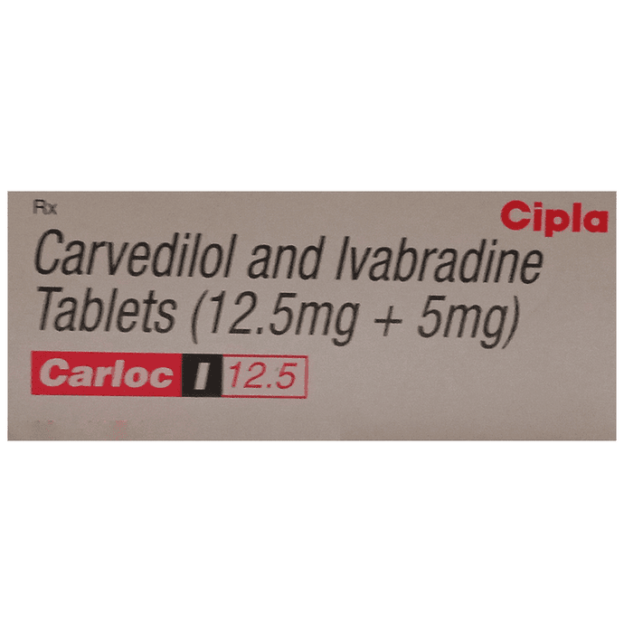 Carloc I 12.5 Tablet – Carvedilol (12.5mg) 12.5 mg by Cipla Ltd — photo 1 of 3
