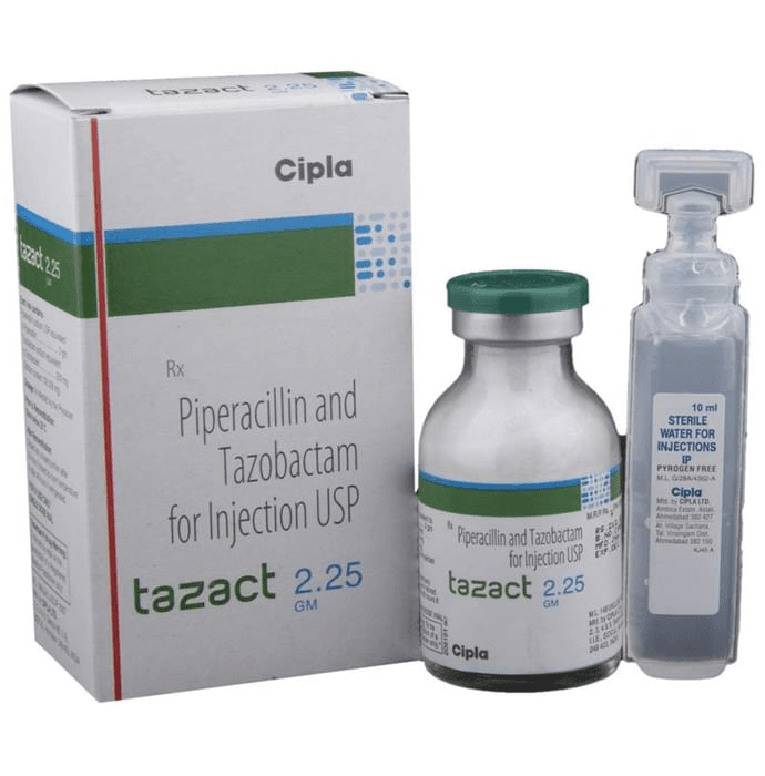 Tazact 2.25gm Injection – 389da758-a67f-44a5-b8f0-928c7406651d by Cipla Ltd — photo 1 of 6