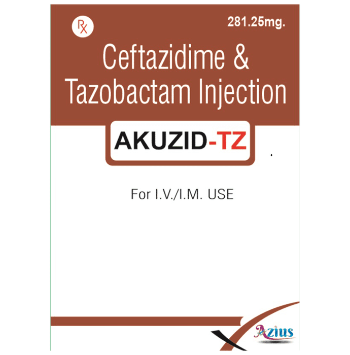 Akuzid-TZ Injection – Ceftazidime (250mg) by Azius Pharma Private Limited — photo 1 of 2