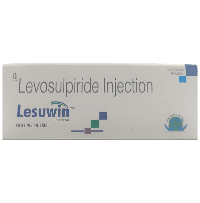 Lesuwin Injection – Levosulpiride (12.5mg) by Win Health Pharma — photo 1 of 2
