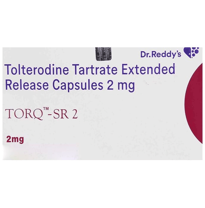 Torq SR 2 Capsule – Tolterodine (2mg) 2 mg by Dr Reddy's Laboratories Ltd — photo 1 of 4