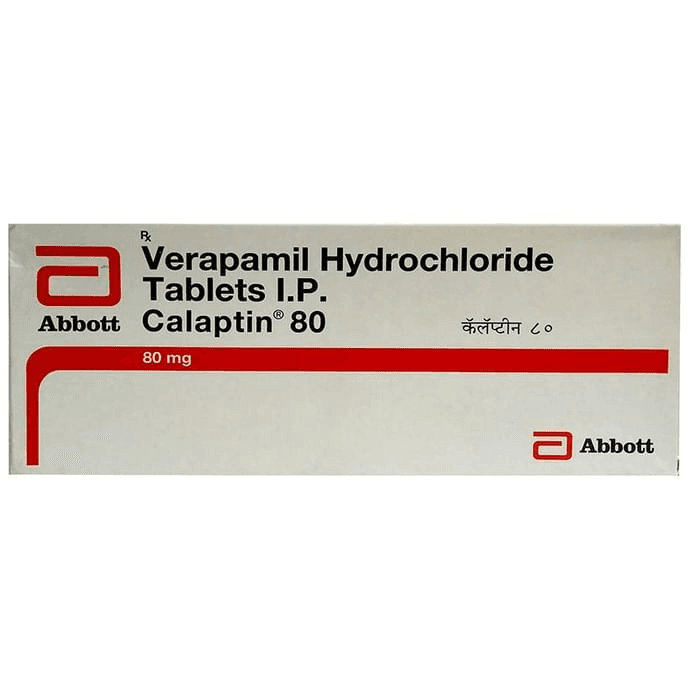 Calaptin 80 Tablet – Verapamil (80mg) 80 mg by Abbott — photo 1 of 2