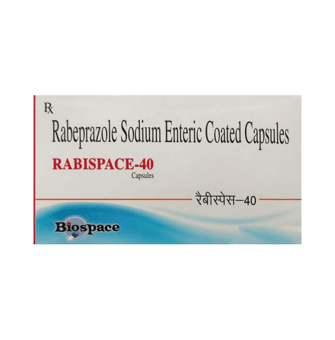 Rabispace 40 Capsule – efa157c1-871c-4197-b5d3-48d0263108b6 by Biospace Lifesciences Pvt Ltd — photo 1 of 2
