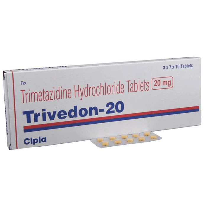 Trivedon 20 Tablet – Trimetazidine (20mg) 20 mg by Cipla Ltd — photo 1 of 6