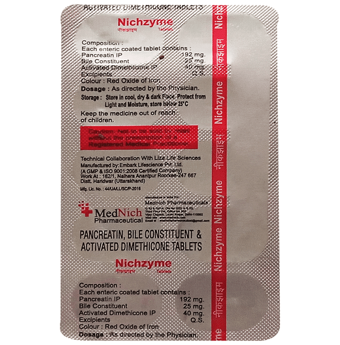 Nichzyme Tablet – 4d4fe7cb-0f09-4f02-93b2-193a30afd138 by Mednich Pharmaceuticals