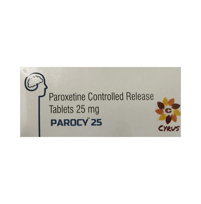 Parocy 25 Tablet CR – Paroxetine (25mg) 25 mg by Cyrus Remedies — photo 1 of 5
