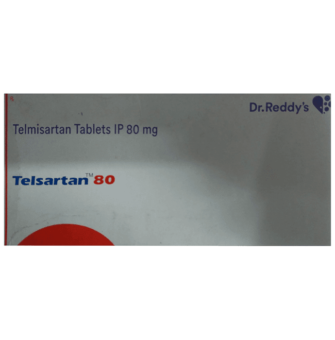 Telsartan 80 Tablet – 78bb6a6f-02f3-4bf8-ba52-4aee8dcfaff0 by Dr Reddy's Laboratories Ltd — photo 1 of 2