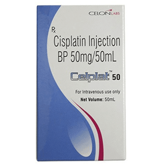 Celplat 50mg Injection – Cisplatin (50mg) 50 mg by Celon Laboratories Ltd