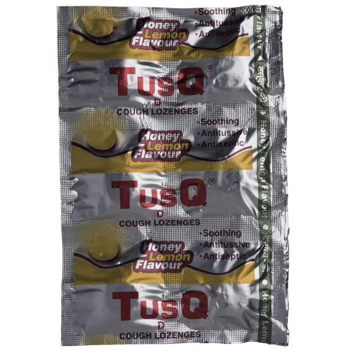 Tusq-D Cough Lozenges Honey lemon – eec1c83c-3f15-462d-8a36-b81bcc688458 by Blue Cross Laboratories Ltd — photo 1 of 3