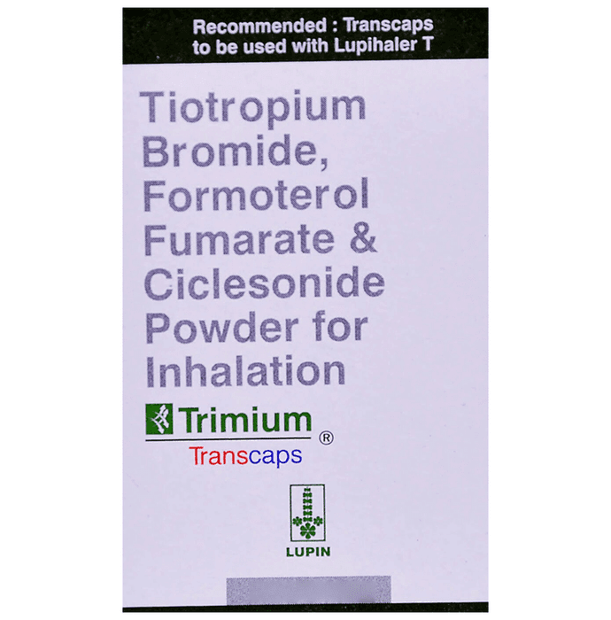 Trimium Transcaps – Ciclesonide (400mcg) by Lupin Ltd — photo 1 of 3