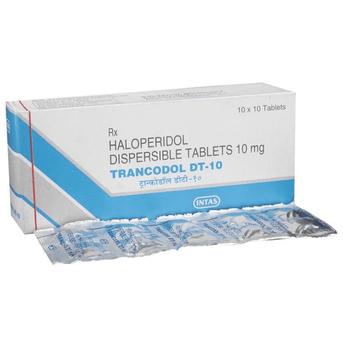 Trancodol DT 10 Tablet – Haloperidol (10mg) 10 mg by Intas Pharmaceuticals Ltd — photo 1 of 6