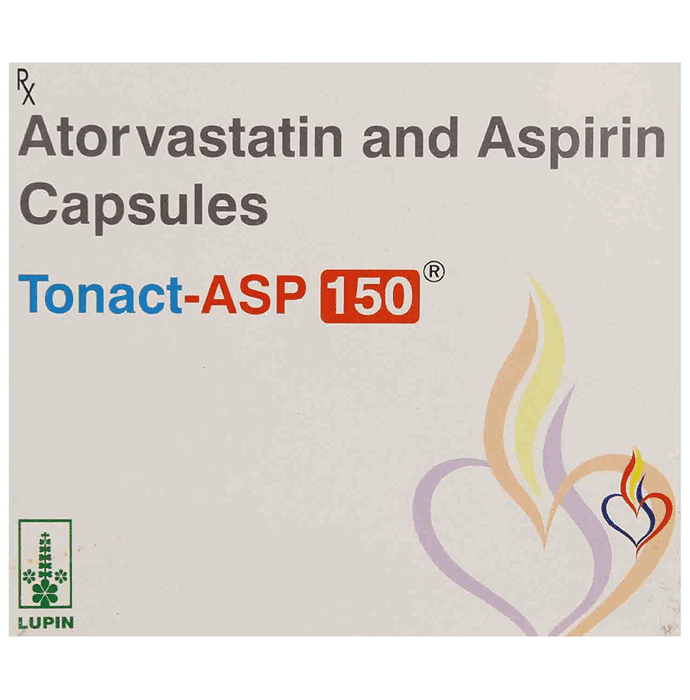 Tonact-ASP 150 Capsule – 79a4e61e-35b8-4d24-bbc0-2cca2ef16681 by Lupin Ltd — photo 1 of 2