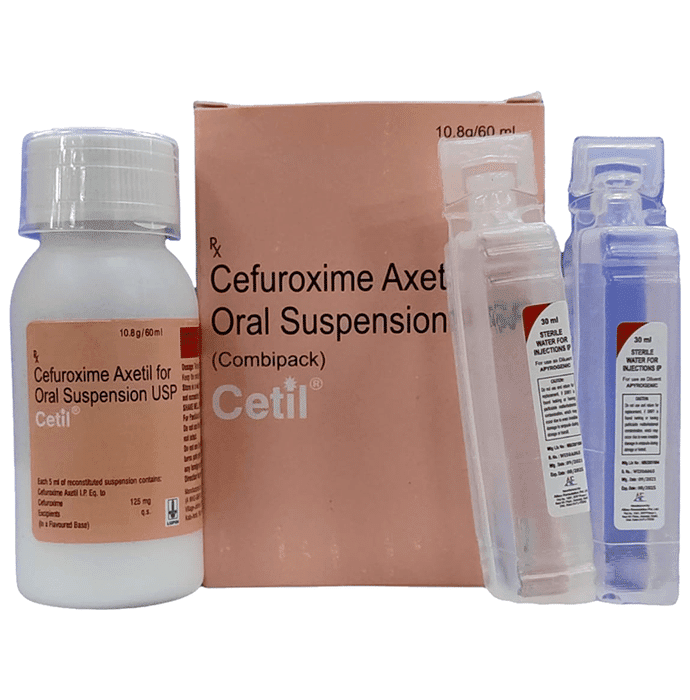Cetil 125mg Dry Syrup – Cefuroxime (125mg) 125 mg by Lupin Ltd — photo 1 of 5